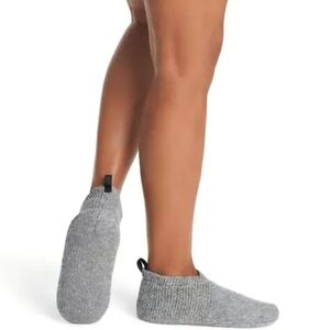 BOMBAS NWT The Gripper Slipper Gray Merino Wool Blend Slip Resistent Slippers L